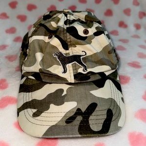 Desert camo print dog hat the black dog